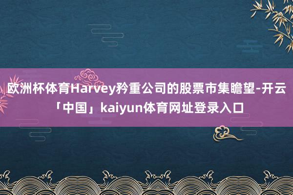 欧洲杯体育Harvey矜重公司的股票市集瞻望-开云「中国」kaiyun体育网址登录入口