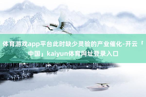 体育游戏app平台此时缺少灵验的产业催化-开云「中国」kaiyun体育网址登录入口