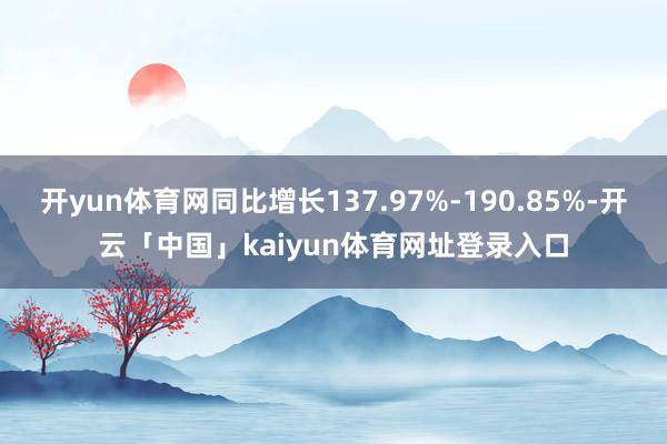 开yun体育网同比增长137.97%-190.85%-开云「中国」kaiyun体育网址登录入口